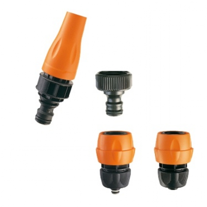 KIT 4 PZ LANCIA A SPRUZZO REGOLABILE CON RACCORDI 1 2 5 8