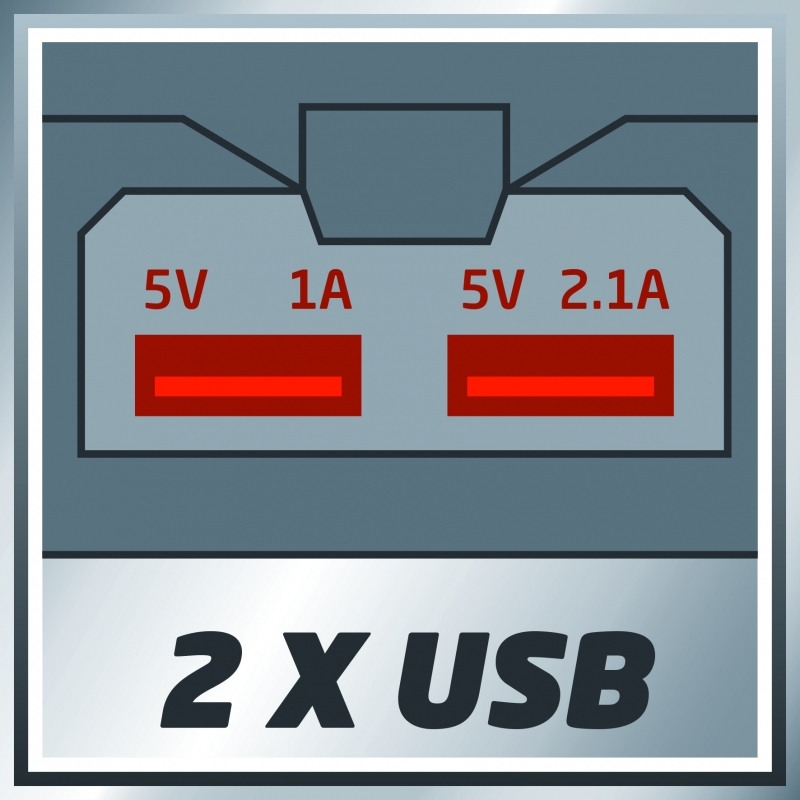 Adattatore USB a batteria per tablet e cellulari Einhell