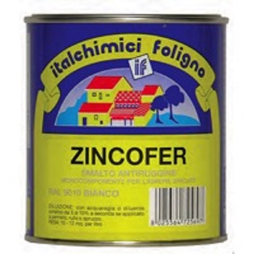 Zincofer smalto antiruggine per lamiere zincate nero 750 ml
