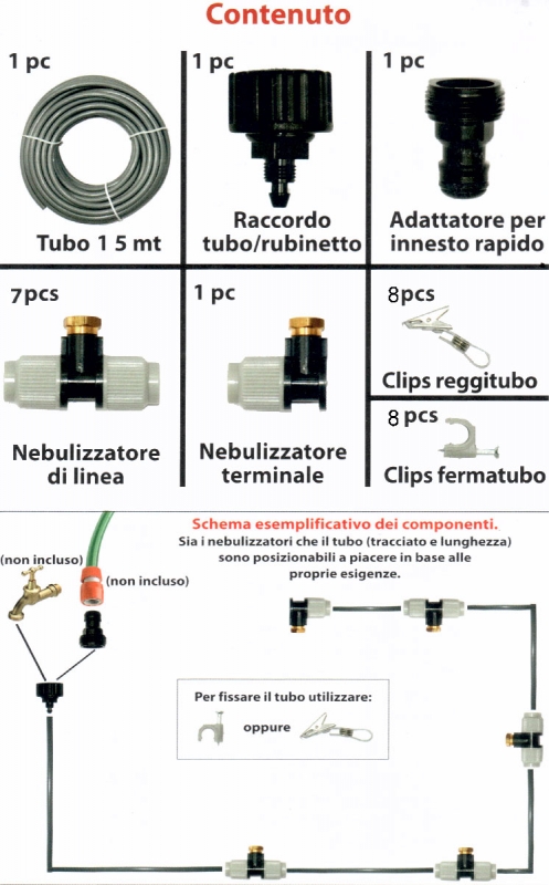 Nebulizzatore per esterno 15 mt afa stop ira02 Mondo Verde