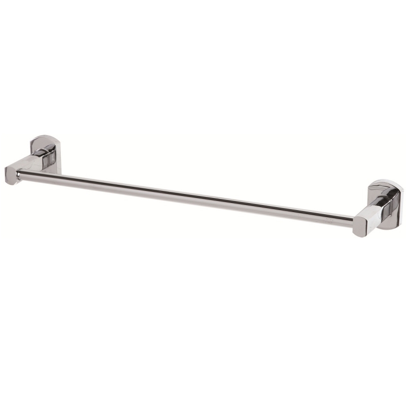 Portasciugamani cromo con piastre in acciaio antiruggine 40 cm linea deluxe Feridras 091038-b