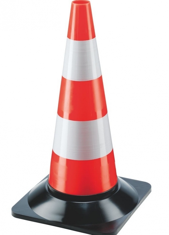 Cono spartitraffico in polietilene 50 cm Neri