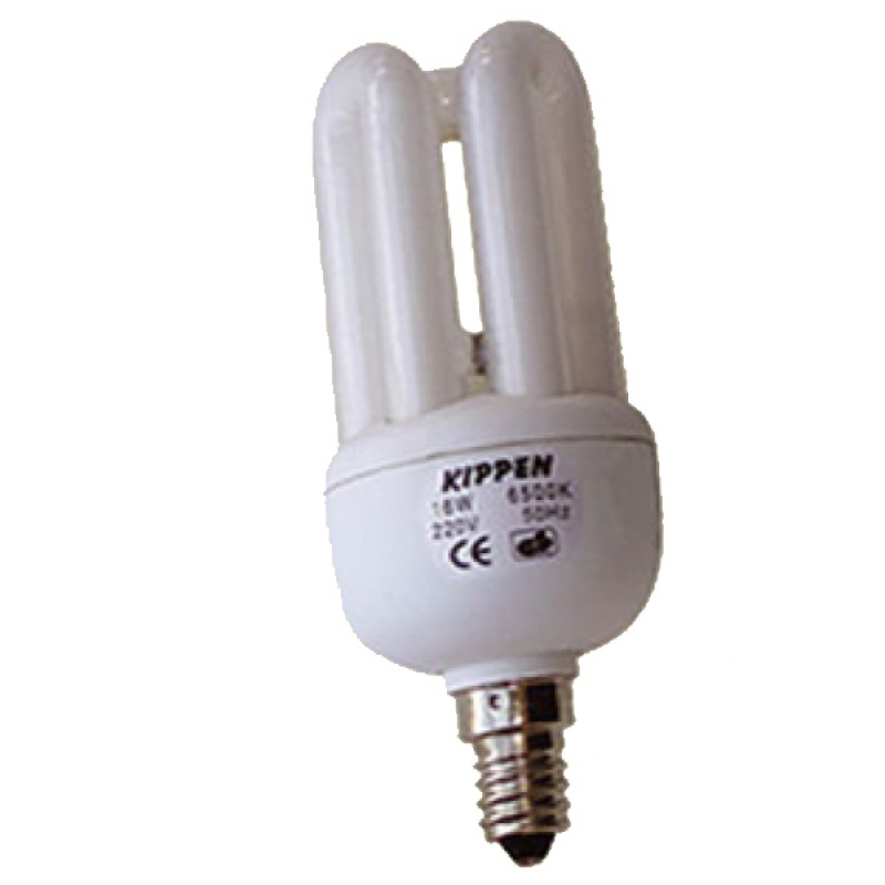 Luce fredda 6500K Lampada a Risparmio Energetico Modello 3 Tubi 18 Watt Kippen 1400B1 Luce fredda 6500K Lampada a Risparmio Energetico Modello 3 Tubi 18 Watt Kippen 1400B1
