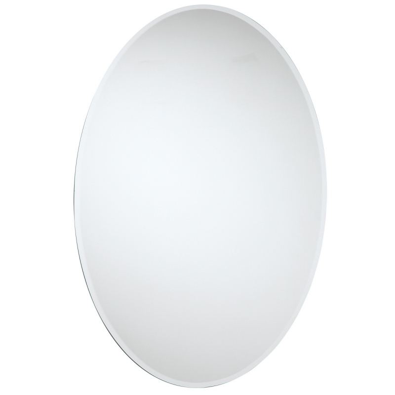 Specchio ovale con bisellatura con gancio per montaggio 45x65 cm Feridras 178008-b