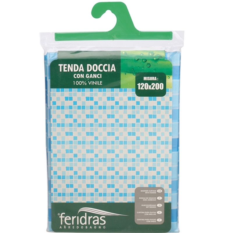 Tenda doccia in vinile 120x200 cm Feridras 187053