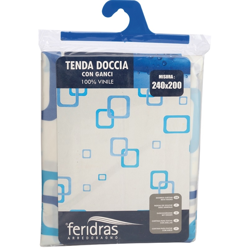 Tenda doccia in vinile 240x200 cm Feridras 187062