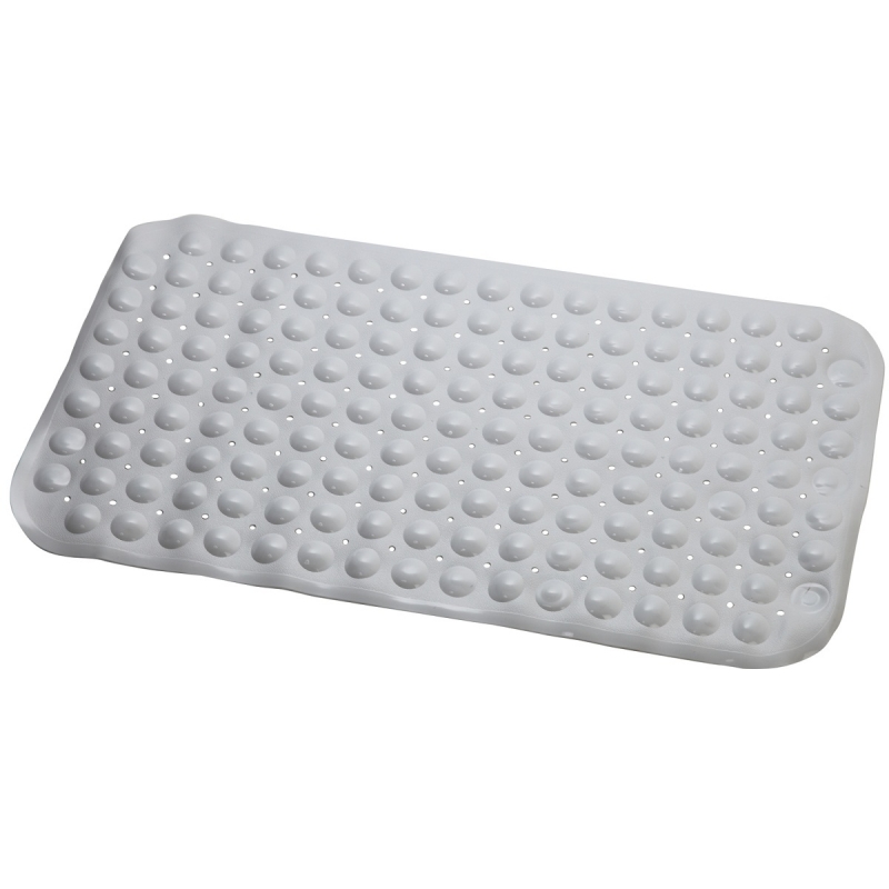 Tappeto antiscivolo rettangolare 69x38 cm bianco pvc 280050-b,Feridras 280015