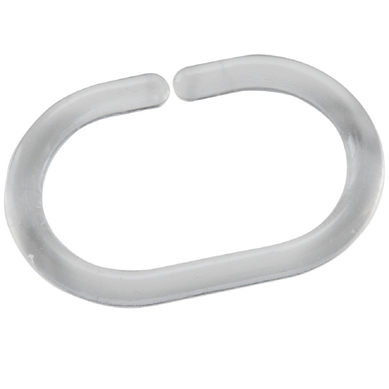36 Ganci Trasparenti Per Tende E Tende Doccia, In Plastica Resistente, Con Rotelle, Diametro 3,8 Cm, Facili Da Installare