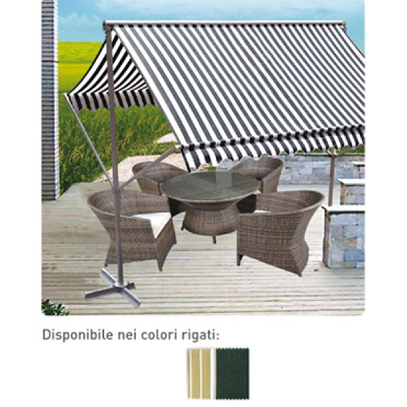 Tenda gazebo da giardino 300x300 verde bianca San Giorgio