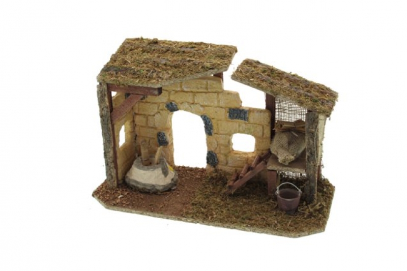 Capanna 31,7 x 23,8 cm vuota Con Legnaia