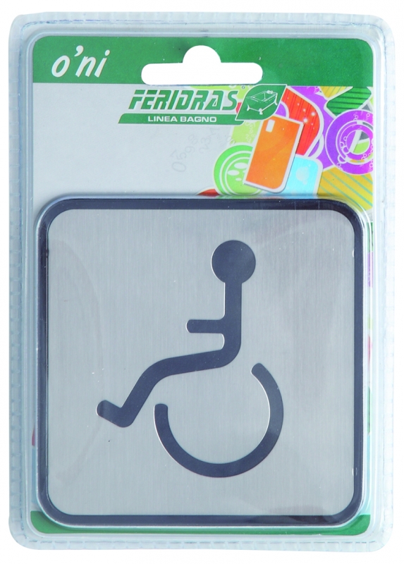 Etichetta bagno disabili Feridras 339011