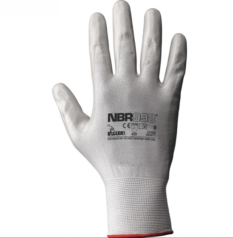 Guanti in nylon tg 10 nbr 998 Neri