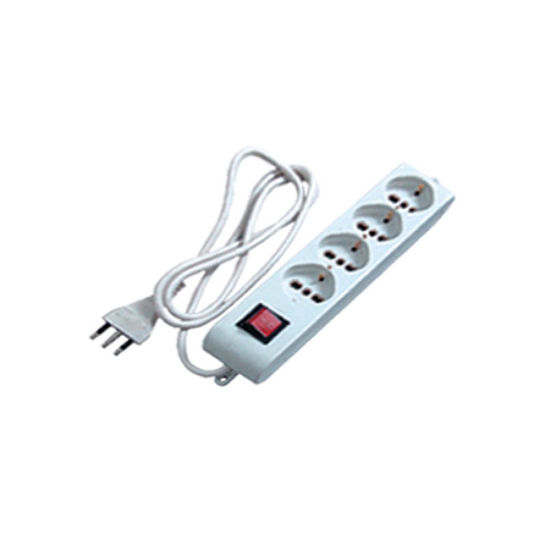 Multipresa 4 posti con interruttore Kippen