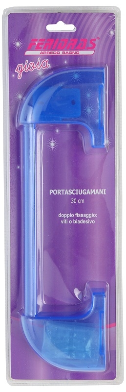 Portasciugamani in abs blu 30 cm linea gioia Feridras 417011