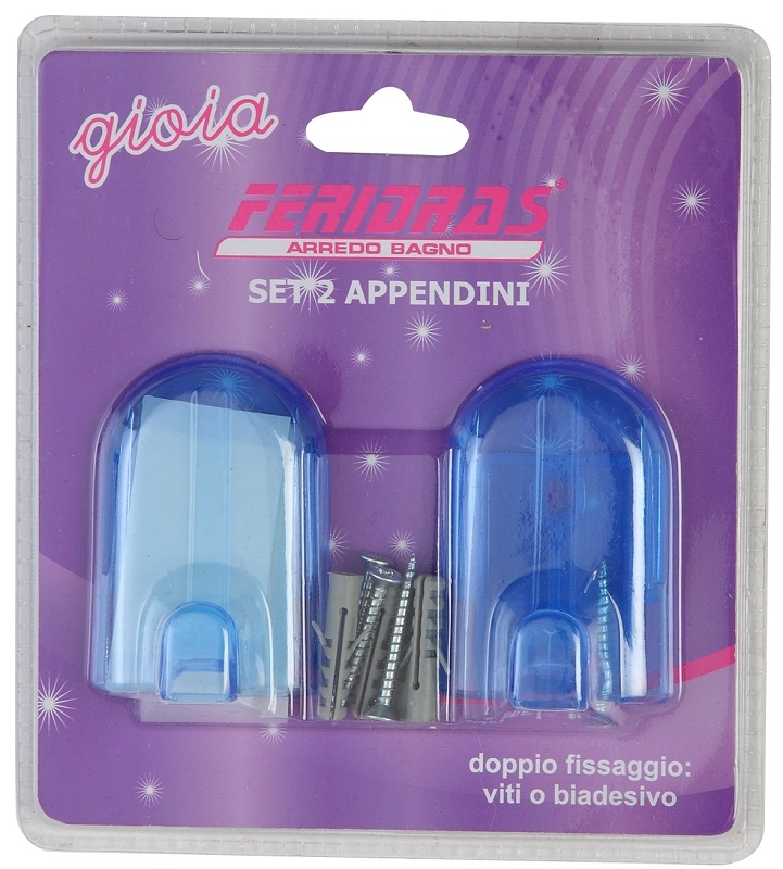 Set 2 appendini in abs blu linea gioia Feridras 417013