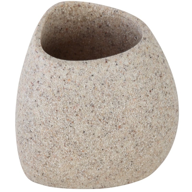 Portaspazzolino in poliresina effetto granito linea stone Feridras 442002