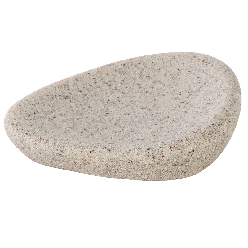Portasapone in poliresina effetto granito linea stone Feridras 442003