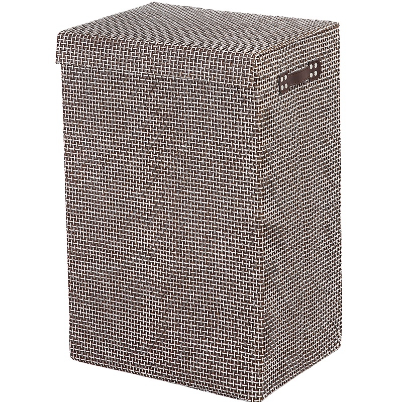 Portabiancheria da 72 lt bianco e marrone Feridras 557003