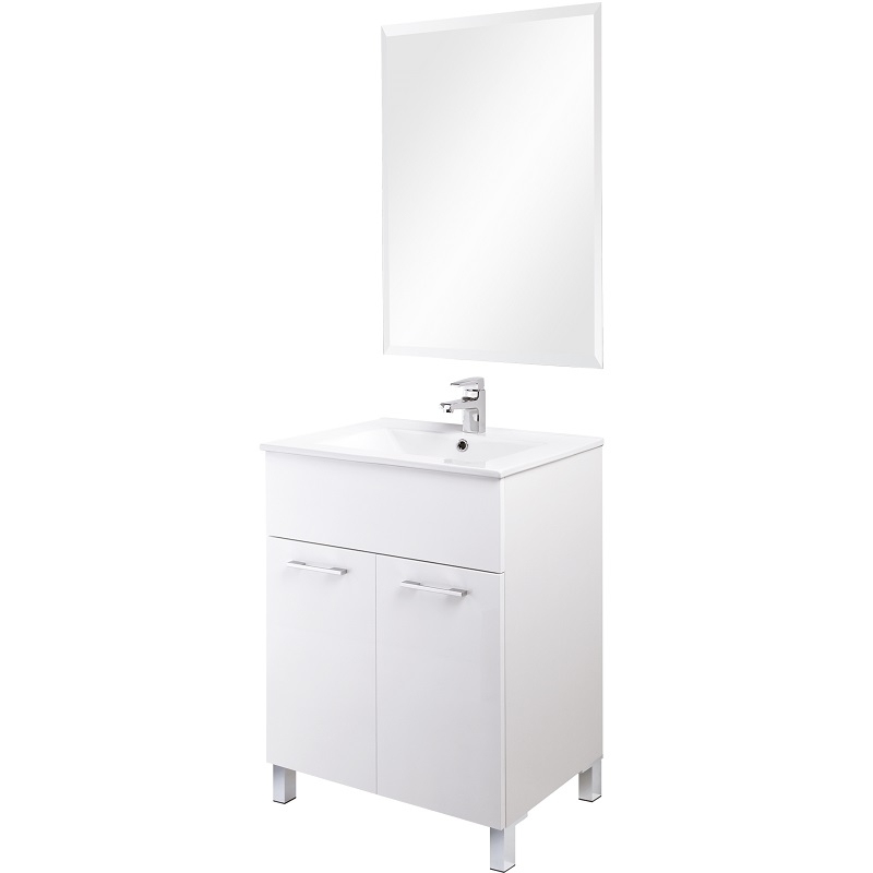 Mobile composizione bagno bianco 60X84X46 cm Feridras 606001