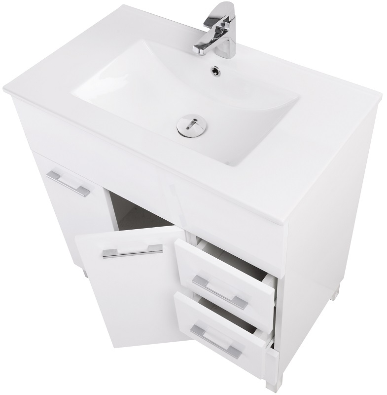 Mobile composizione bagno bianco 81x84x46 cm Feridras 606002