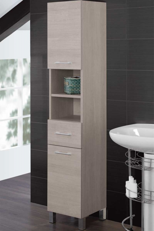 Mobile Colonna porta ascigamani rovere chiaro 33x180x33 cm Feridras 606024