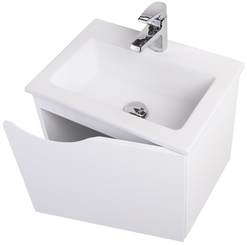 Mobile composizione bagno bianco 50 cm Feridras 625001