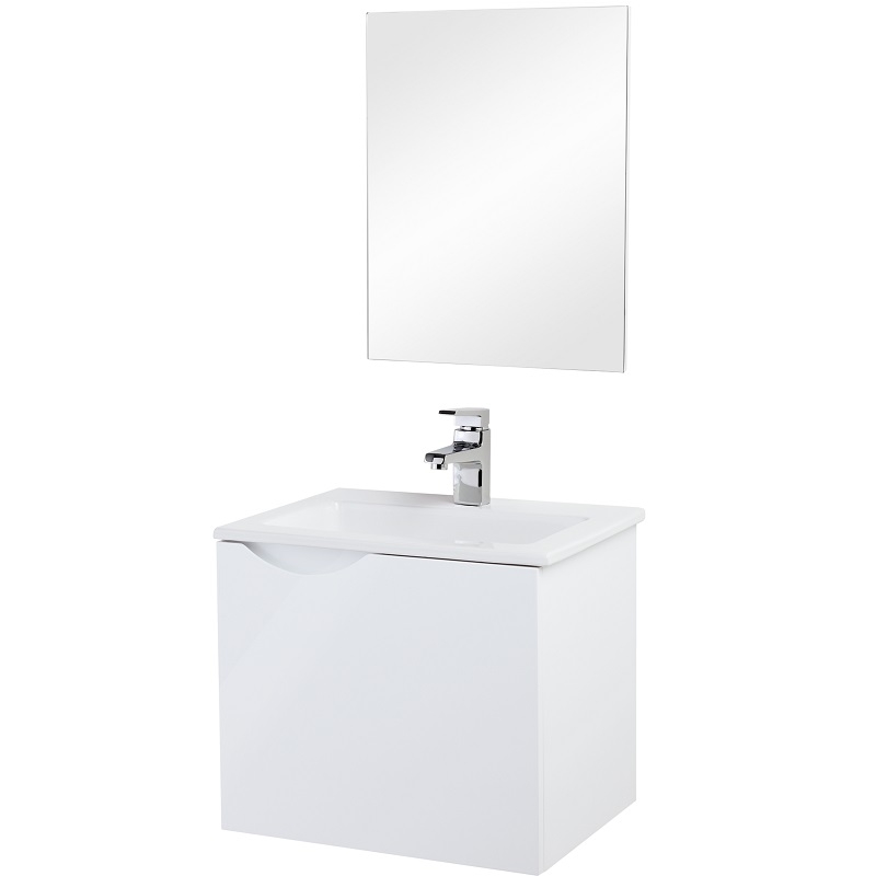 Mobile composizione bagno bianco 50 cm Feridras 625001