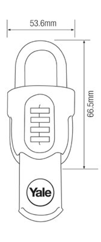 Lucchetto in ottone con combinazione Yale y879