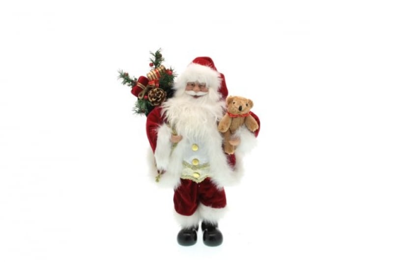 Babbo natale in miniatura  45 cm rosso