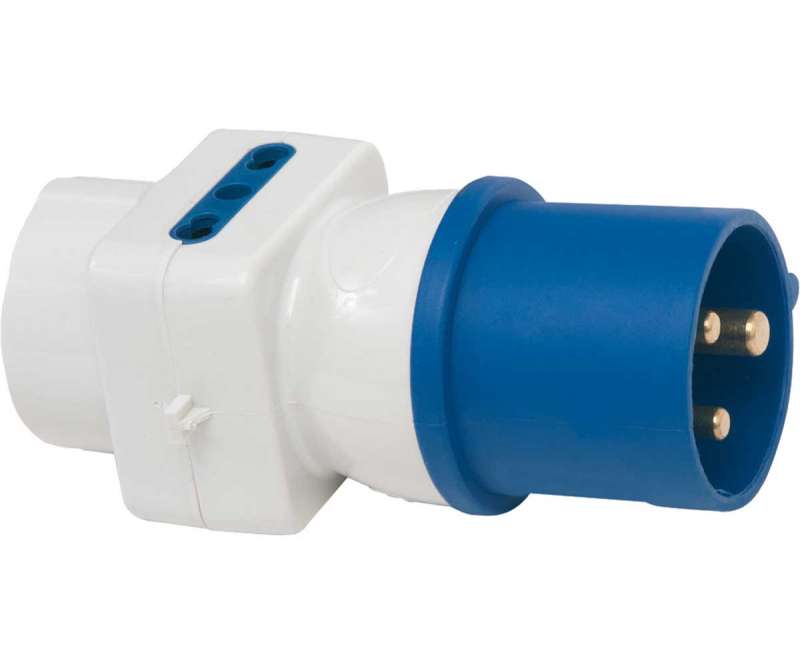 Adattatore per spina industriale 3 poli con 2 prese IT + 1 DE Brennenstuhl