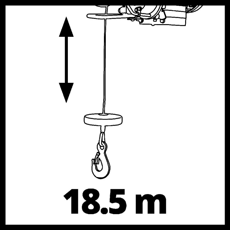 Argano Elettrico Einhell TC-EH 500-18 500 Kg 18 Mt