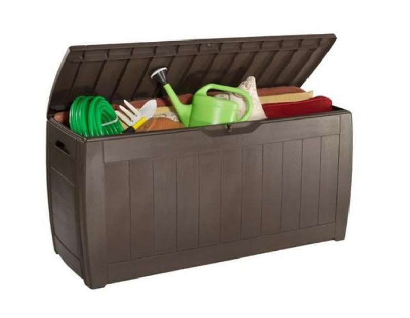 Baule in resina Keter effetto legno Hollywood