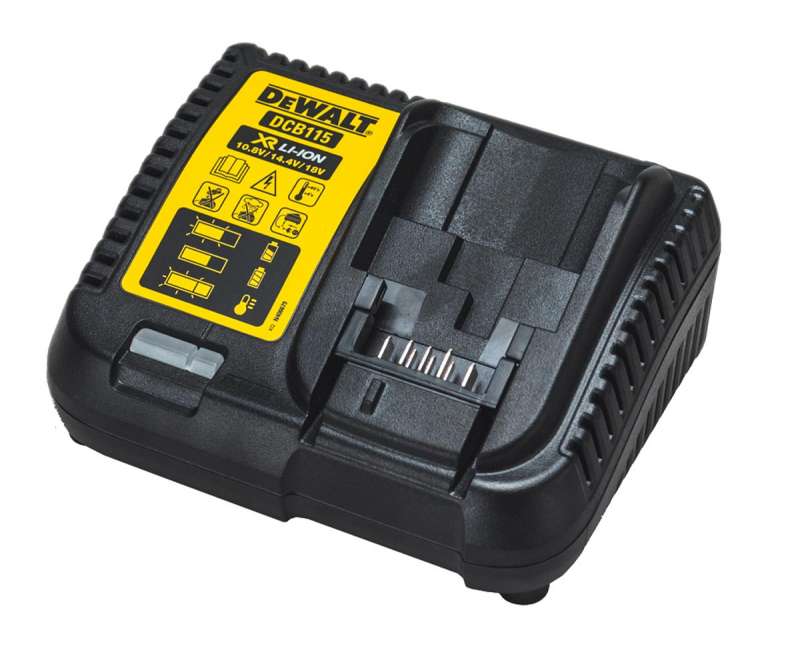 Caricabatterie rapido multitensione XR-Lithium-Ion Dewalt DCB115