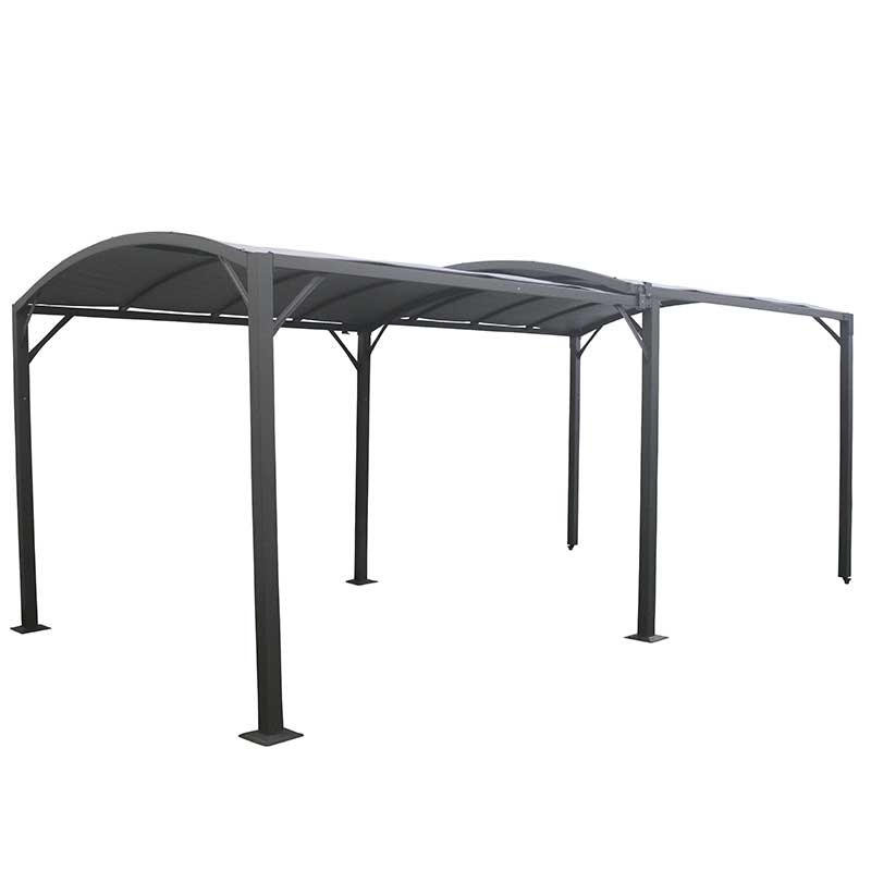 Carport Allungabile In Acciaio Galvanizzato 300 x 565 Cm