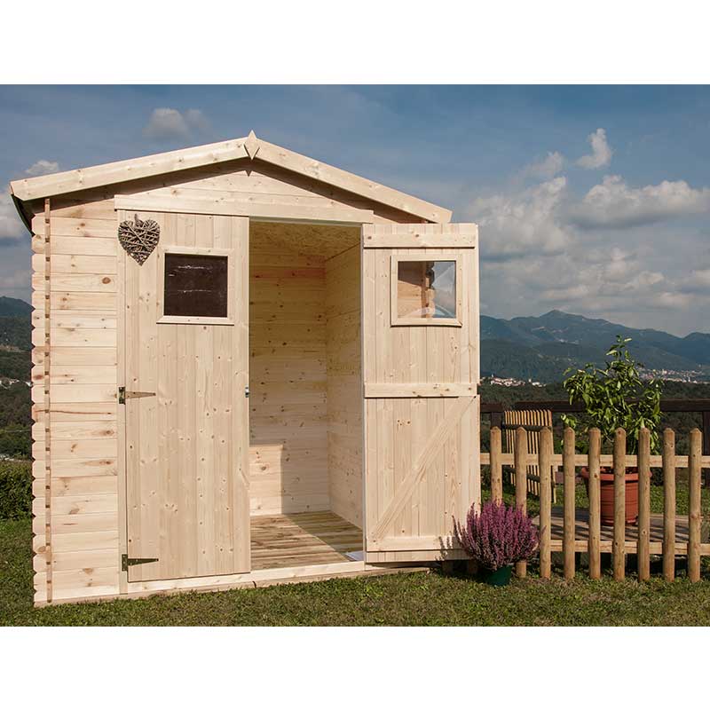 Casetta Da Giardino In Legno Giada 180 X 130 cm Losa Legnami