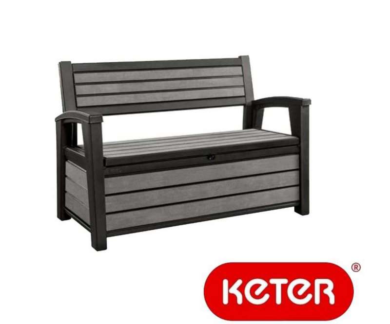 Cassapanca in resina Effetto legno Keter Hudson