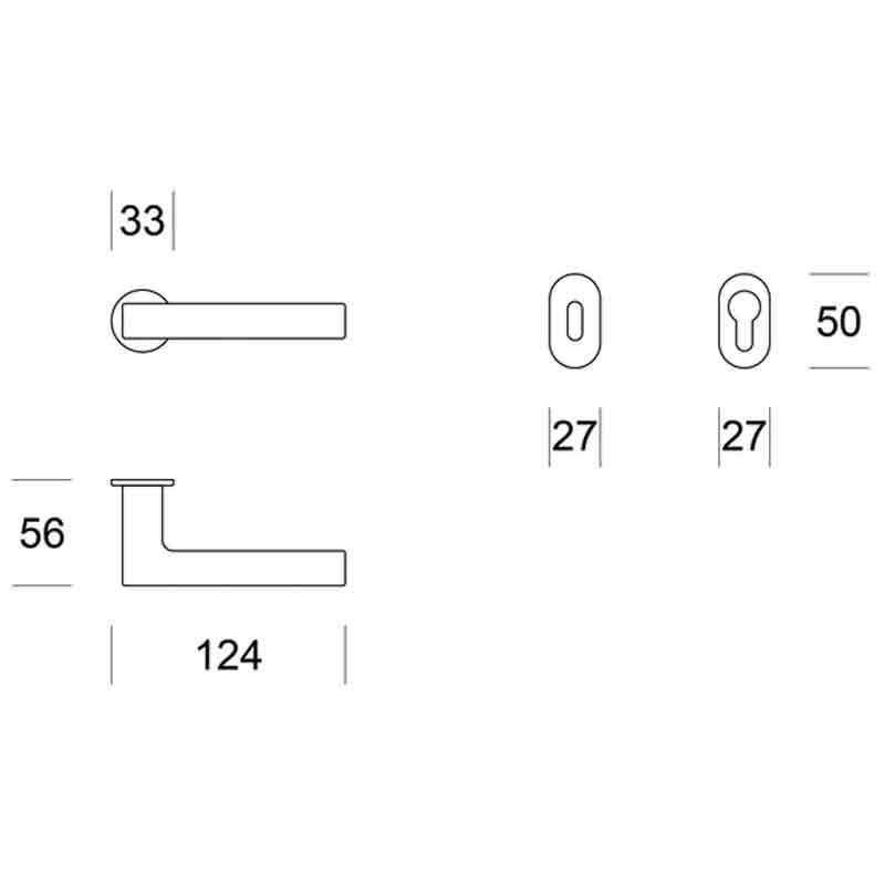 Maniglie porte interne Unit C3 Ento