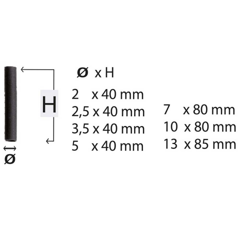 Assortimento di guaine termorestringenti 127 pz in valigetta Ribimex