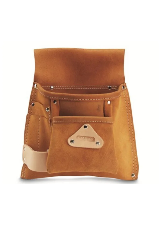 Fodero portautensili in cuoio con 5 tasche Stanley