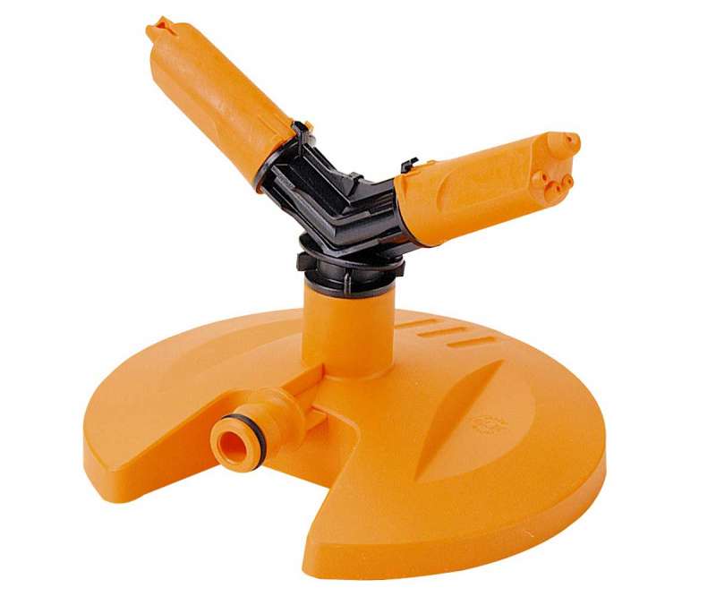 Irrigatore circolare rotante con doppio getto su base GF