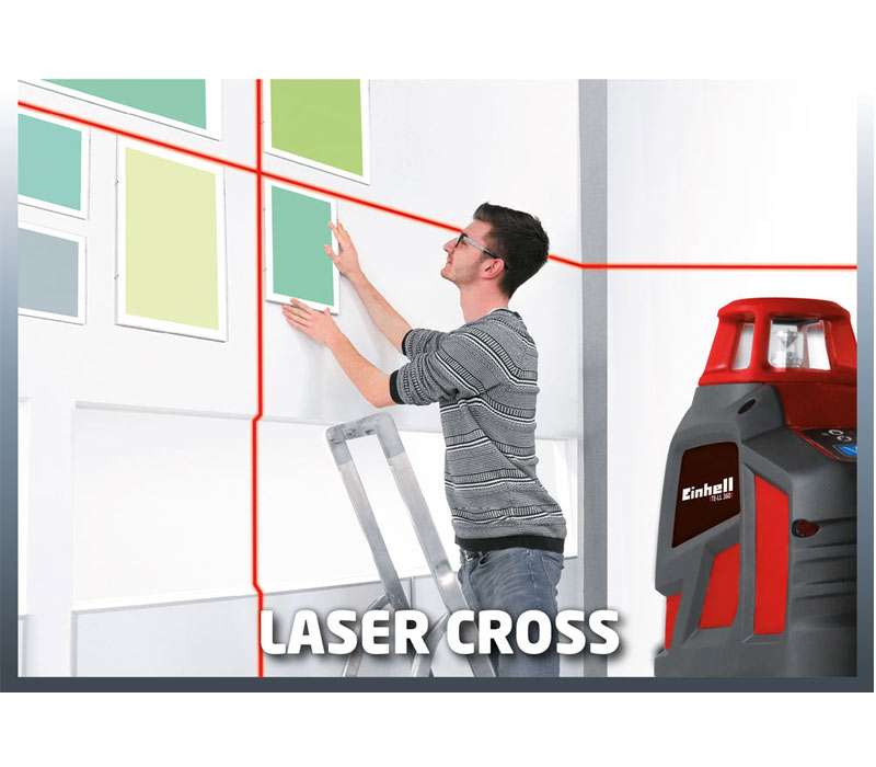 Livella laser a 360 gradi raggio incrociato TE-LL 360 Einhell