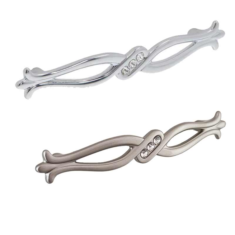 Maniglia per mobili in stile moderno con Swarovski Linea Luxury Serie 15 Giusti