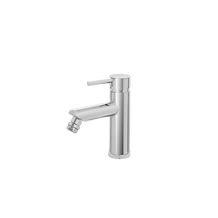 Miscelatore per bidet in acciaio inox cromato con piletta York Feridras