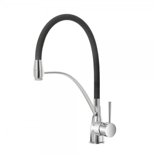 Miscelatore per lavello in ottone cromato con canna flessibile Kitchen Feridras