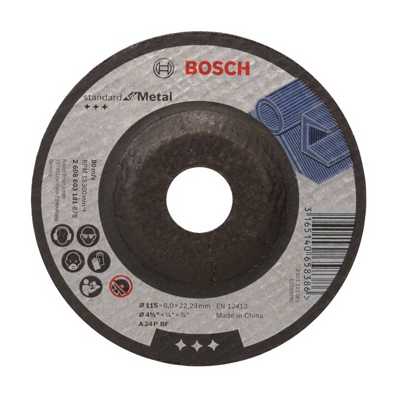 Mola Da Sbavo 115 x 6,0 x 22,23 mm Bosch 2608603181