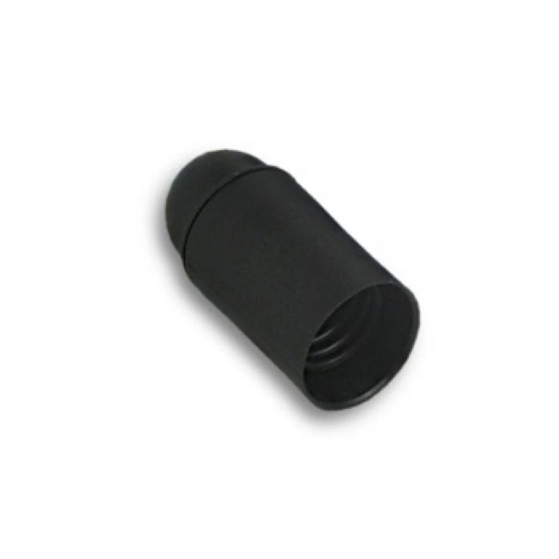 Portalampada liscio nero