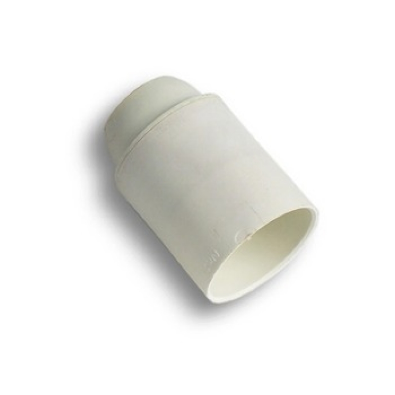 Portalampada e 27 liscio bianco