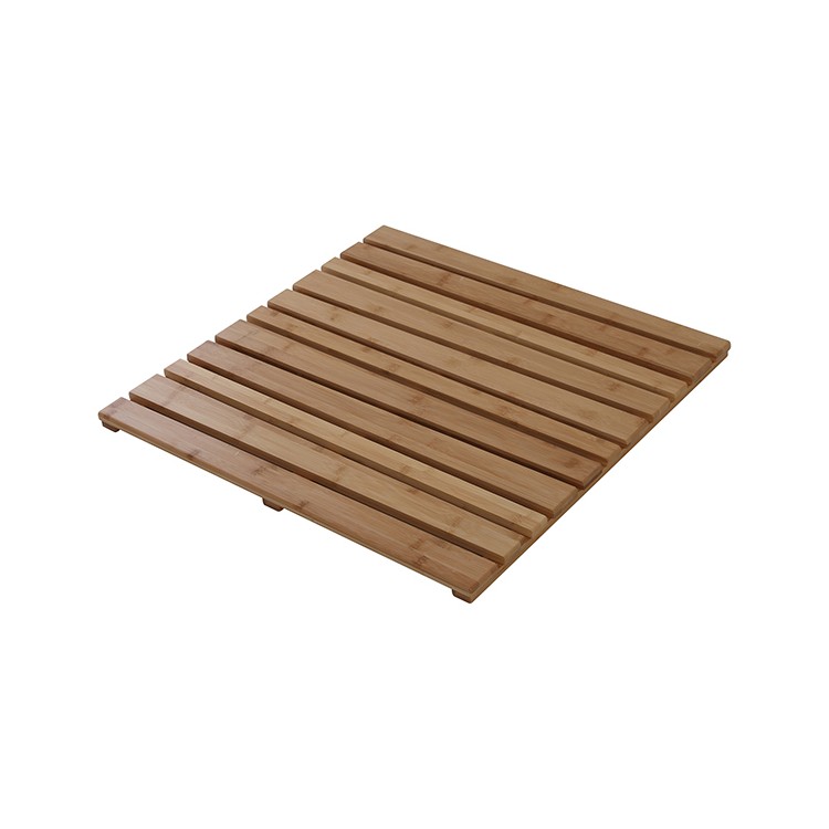 Pedana per doccia 58x58cm in legno di bambù Feridras