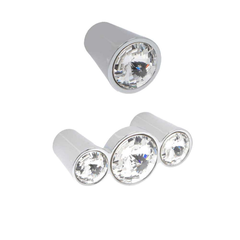 Pomello per mobili in stile moderno con Swarovski Linea Luxury Serie 33 Giusti