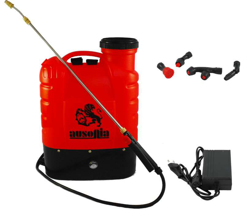 Pompa a spalla elettrica a batteria 16 lt Ausonia 10Ah